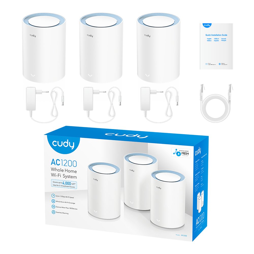 Wireless Lan Repetidor Cudy M1200 Extensor Mesh