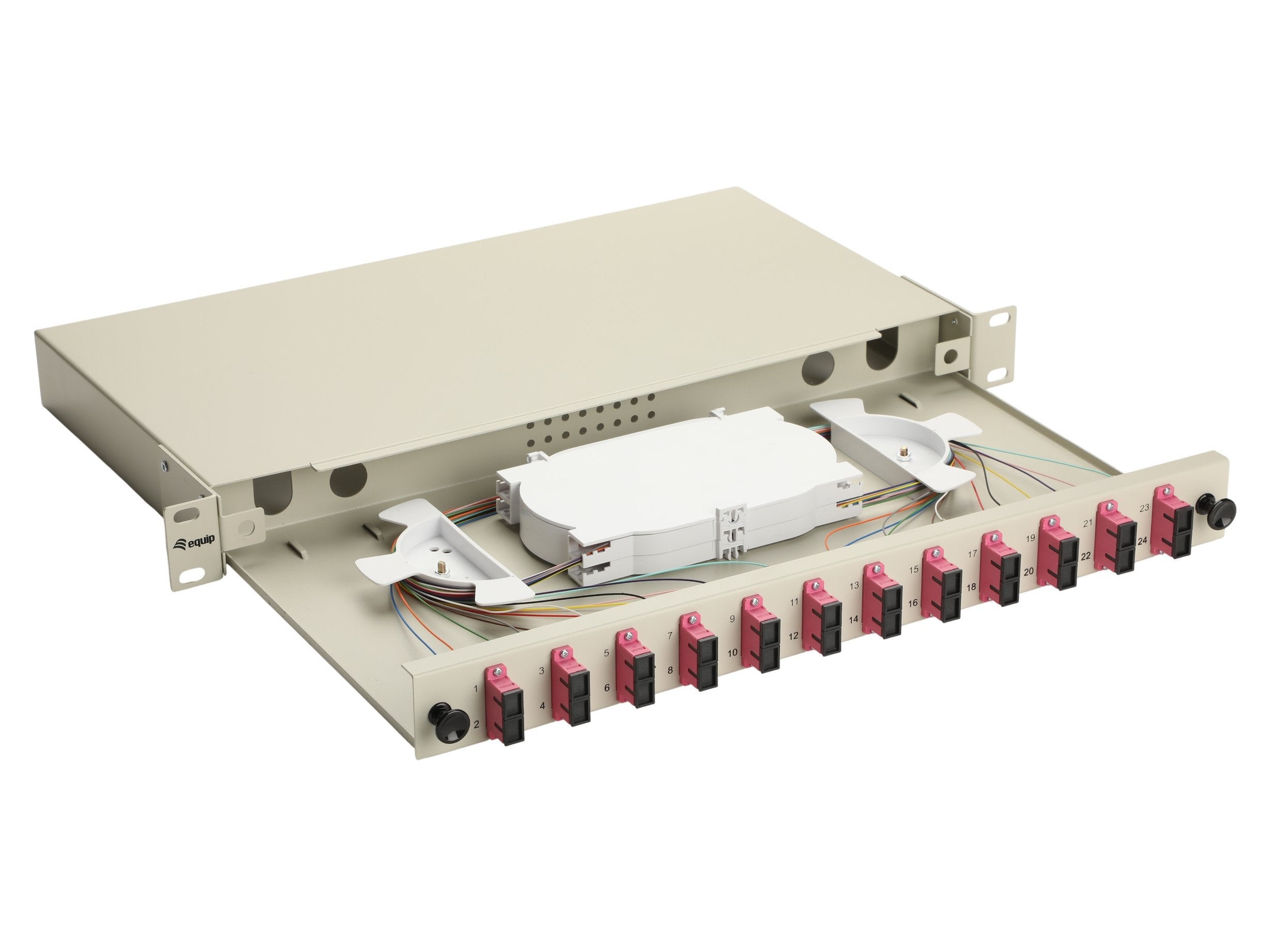 Equip Lwl-Spleisskamen 12-Port Sc-Duplex Om4 1u Komplett Gr