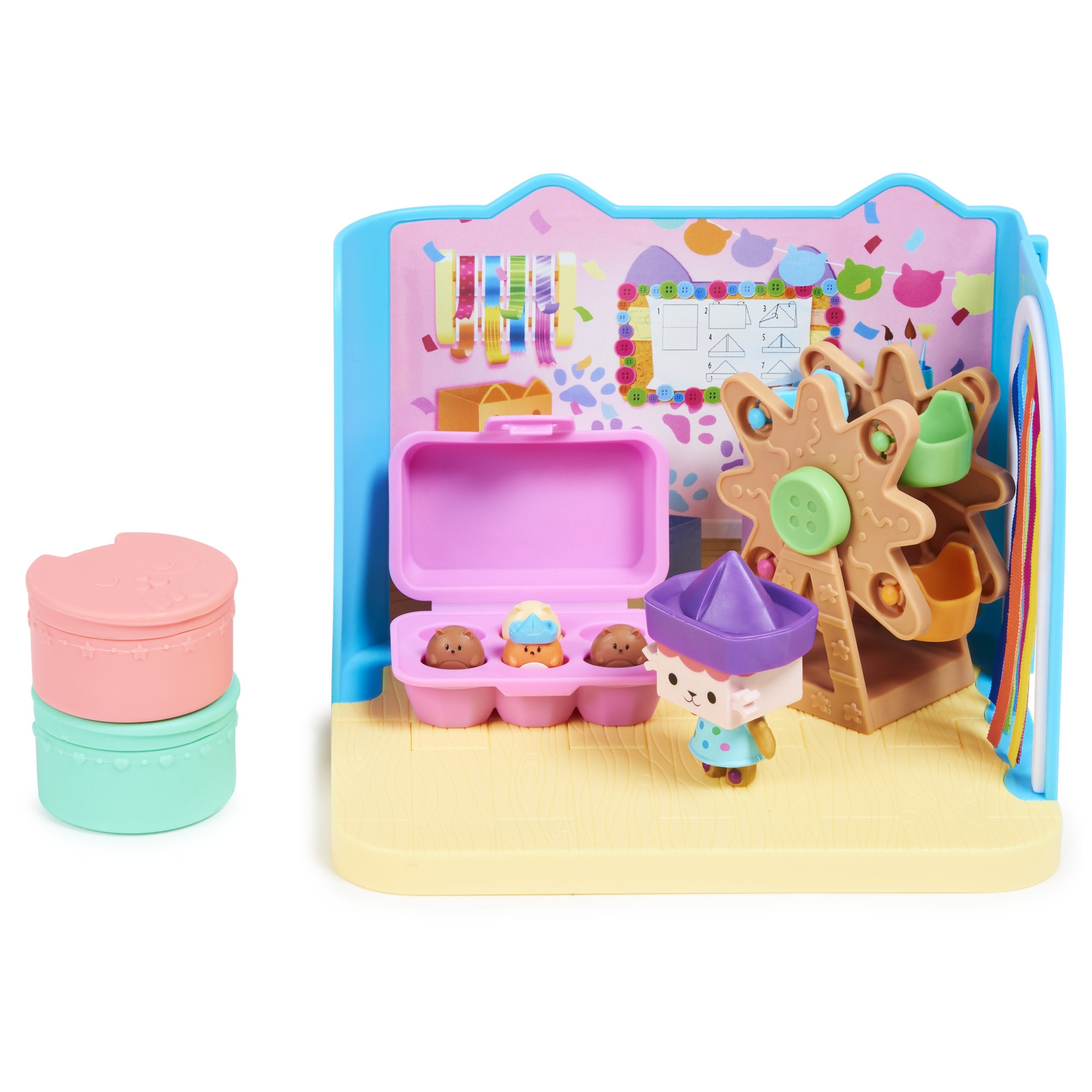 Spin Master Gabby'S Dollhouse Deluxe Room-A-Re-Room, Telón De Fondo 6064151