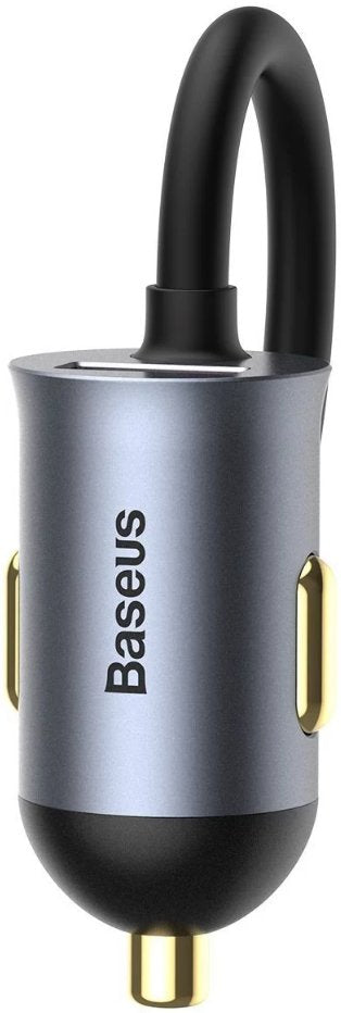 Baseus Rychlo Nabíjecka Do Auta S ProdluOvacím Kabelem 3x Usb-A, 1x Type-C 120w Edá