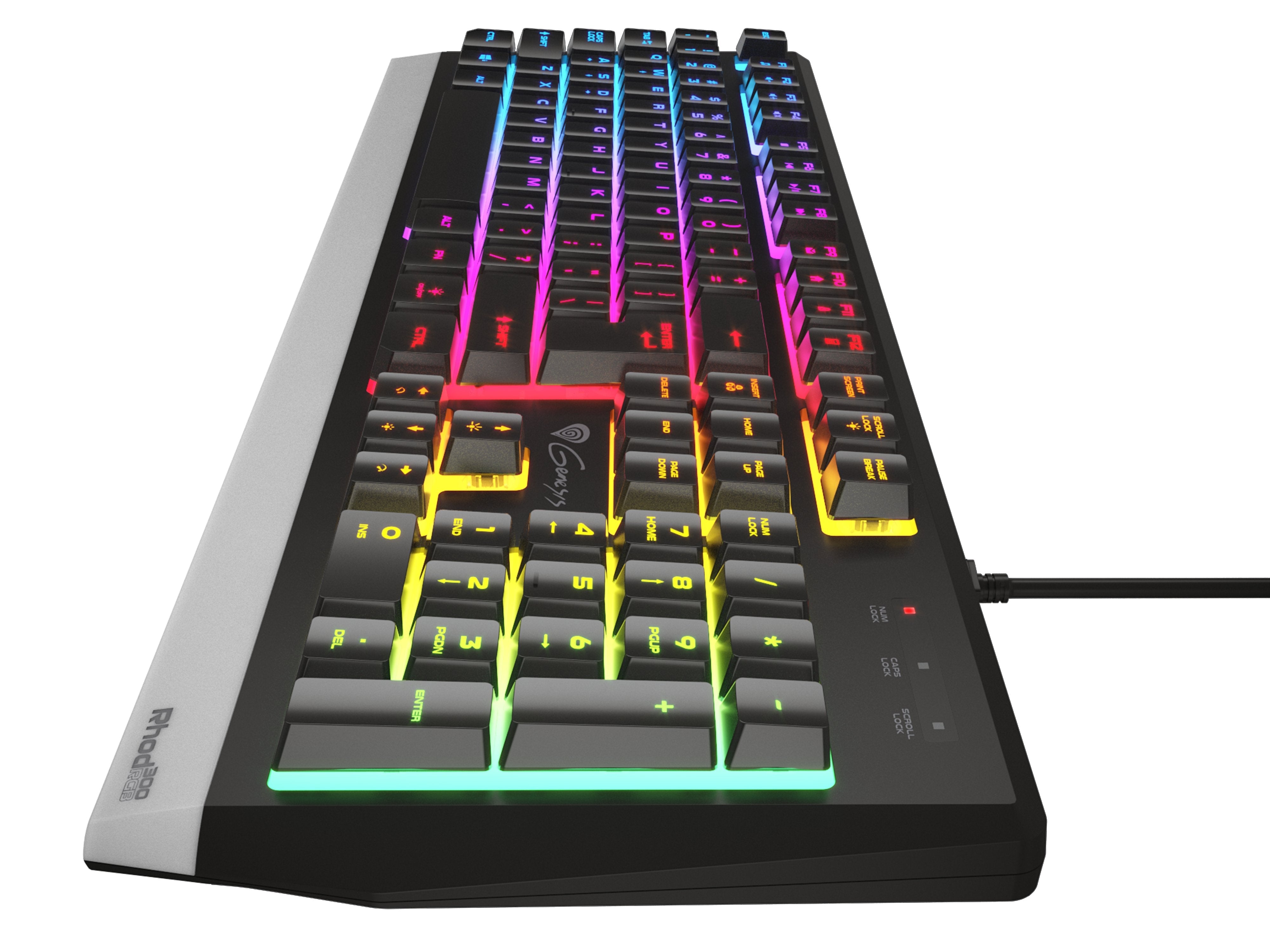 Genesis Gaming Tastatur Rhod 300 Rgb Cablegeb. (Fr)