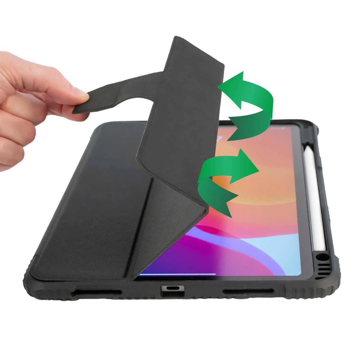 Funda 4smarts 458787 Para Tablet 25,9 Cm (10.2") Libro Negro, Transparente