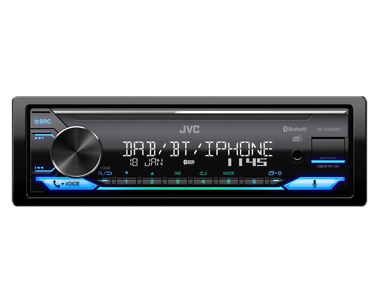 EAN 4975769023927 - JVC KD-X482DBT Negro 200 W Bluetooth imagen 1