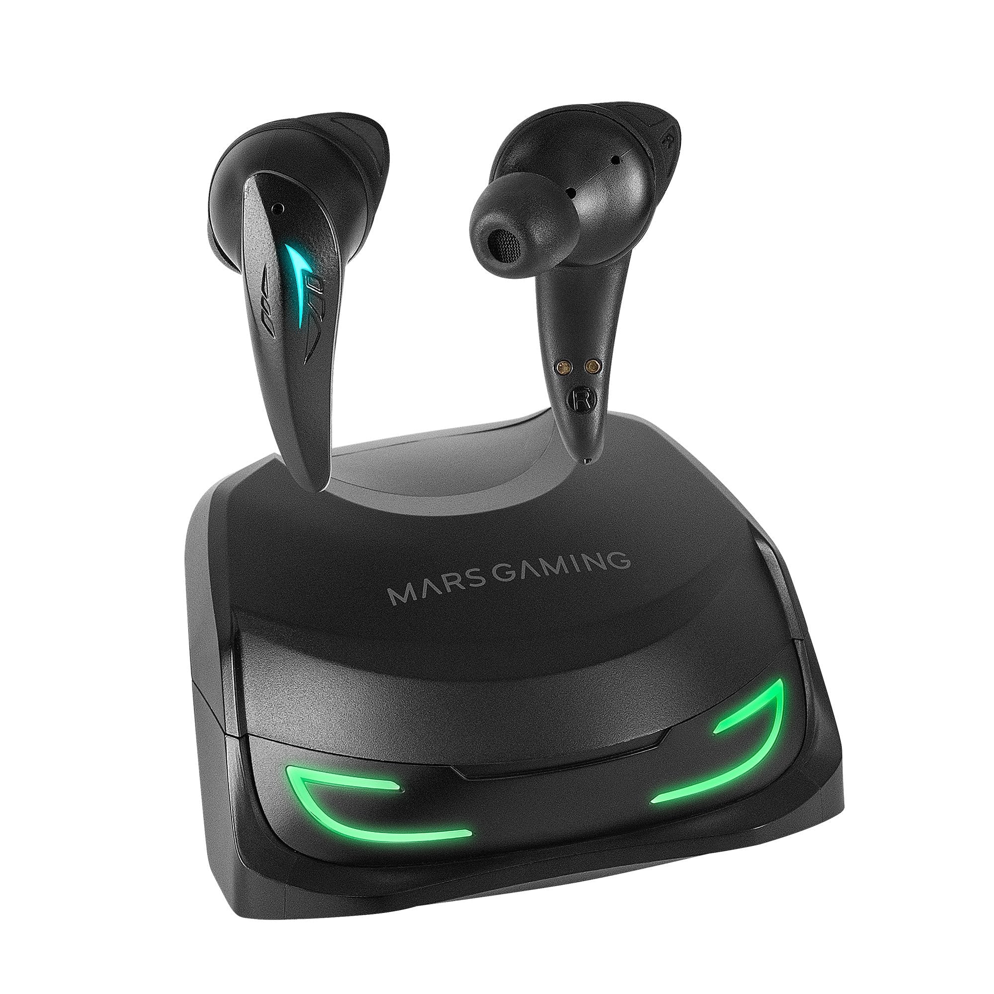 Auriculares Bluetooth Mars Gaming Mhi-Ultra Con Estuche De Carga Autonomía 7-8h Negros