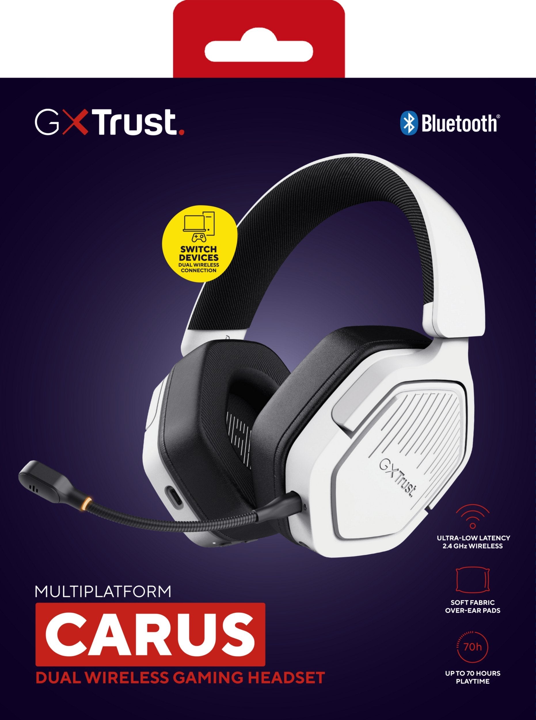 Headset Gxt493 Carus/White 25534 Trust