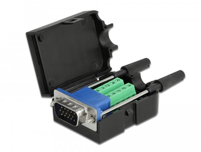 Delock Adaptador Vga 15 Pin Macho A Terminalblock 10 Pin