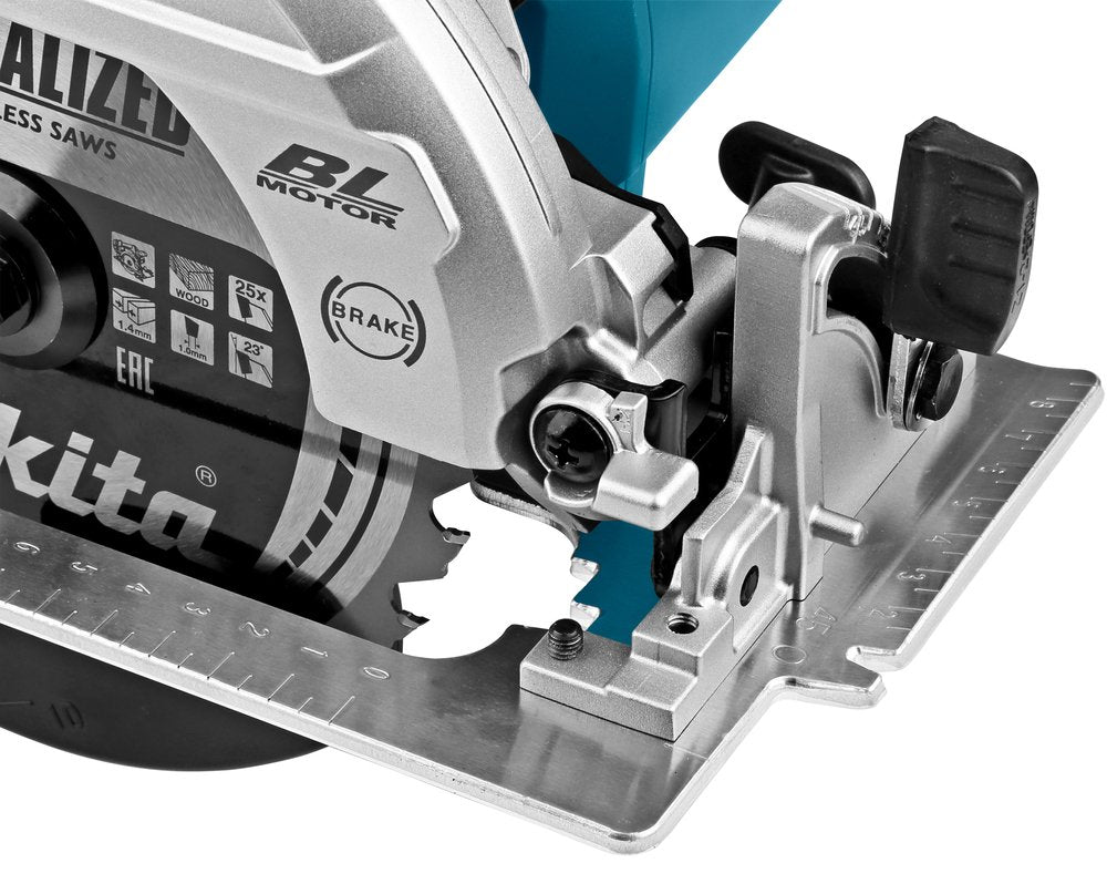 Makita Dhs661rtju Sierra Circular Portátil 16,5 Cm Negro, Azul 5000 Rpm Azul/Negro, Negro, Azul, Sin Escobillas, 16,5 Cm, 5000 Rpm, 5,7 Cm, 2 Cm