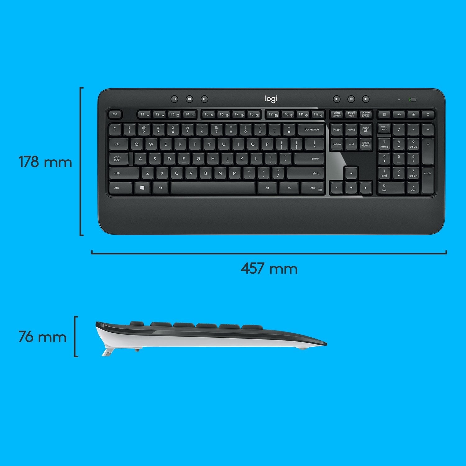 EAN 5099206077393 - Logitech 920-008677 teclado Ratón incluido Universal USB QWERTZ Suizo Negro, Blanco imagen 7