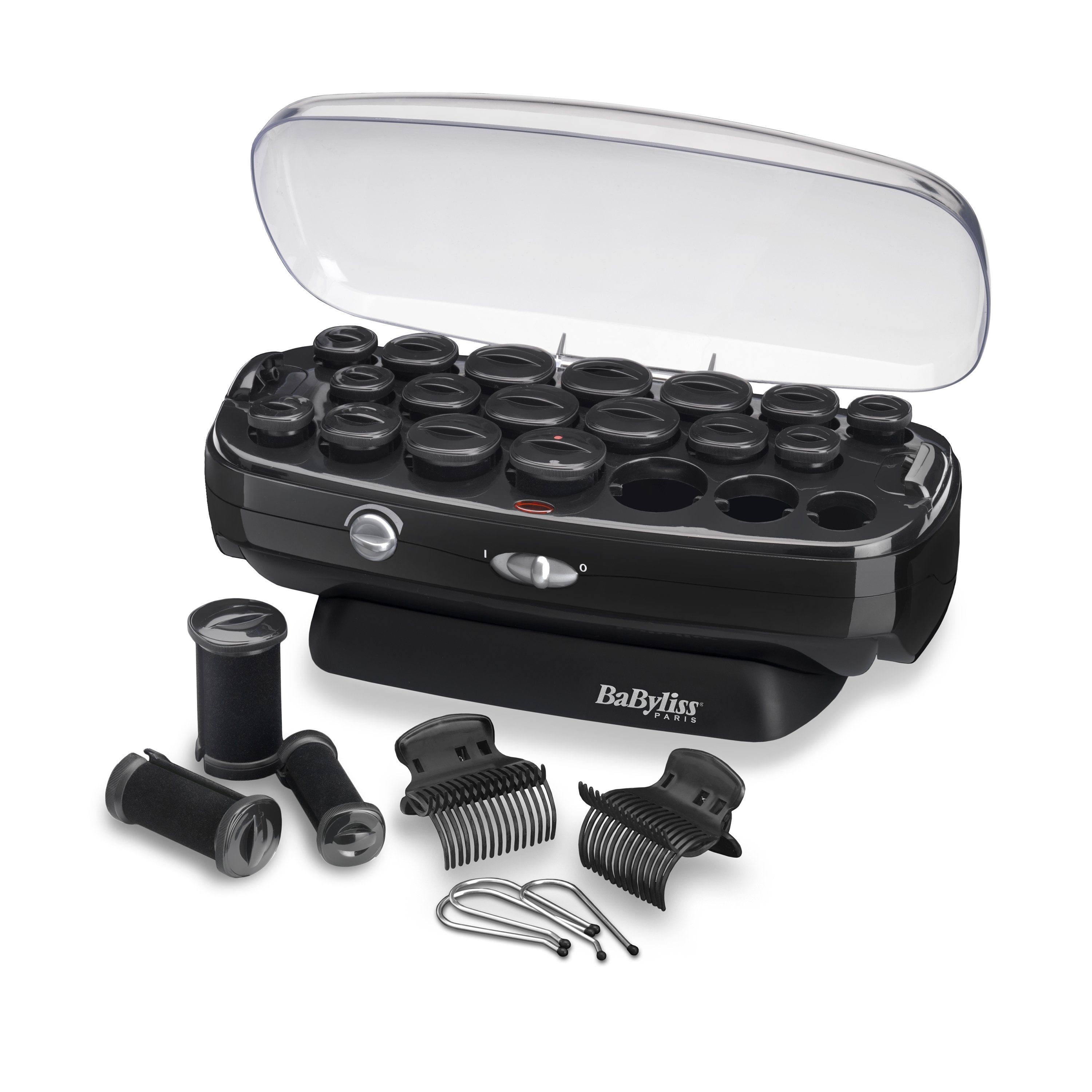 Babyliss Thermo Ceramic Rollers Kit De Peluquería Negro, Acero Inoxidable 50 W 2 M