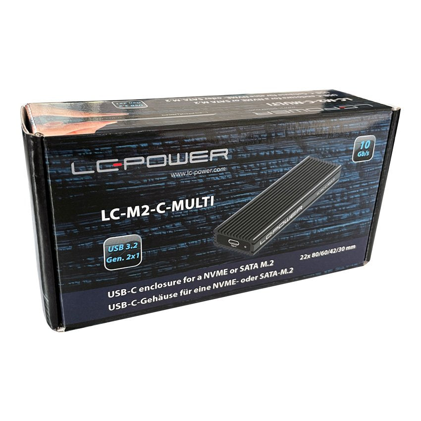 EAN 4260070128486 - LC-Power LC-M2-C-MULTI caja para disco duro externo Caja externa para unidad de estado sólido (SSD) Negro imagen 8