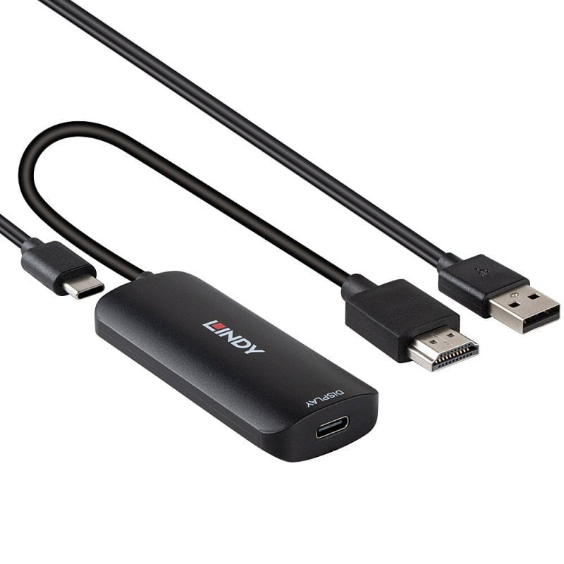 Lindy Convertidor Hdmi A Usb Typ C Con Usb Mromversorgung