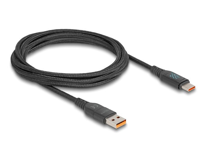 Delock Usb 2.0 Cable De Carga Usb Tipo-C + Usb Typ-A Macho A 2m