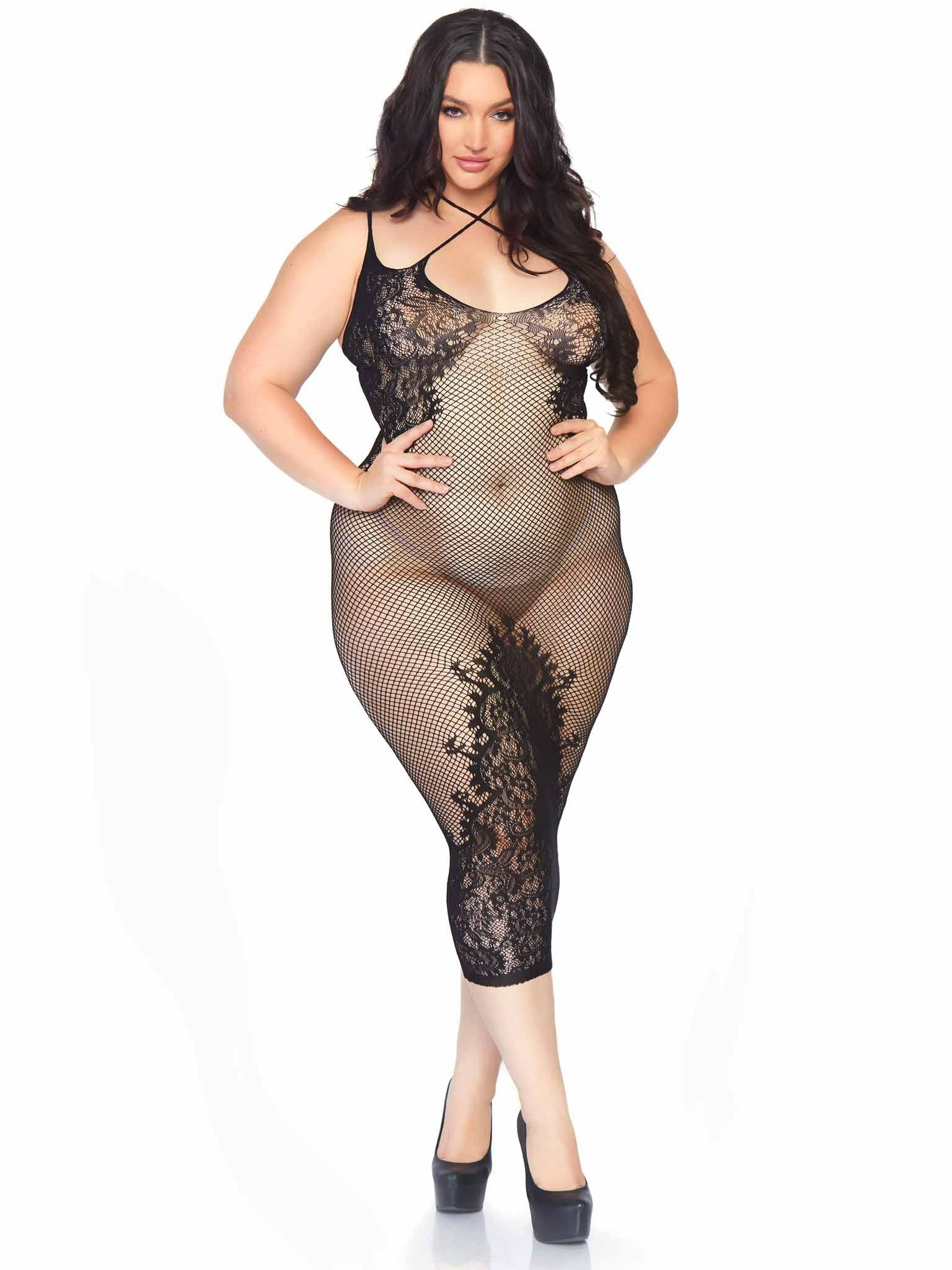EAN 0714718541969 - Leg Avenue 86064X_00108 conjunto de ropa interior y bodi Negro imagen 6