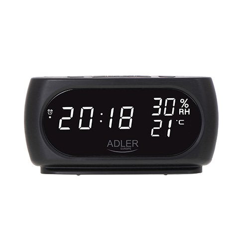 Adler Ad 1186  Reloj De Sobremesa Digital Triangular Negro