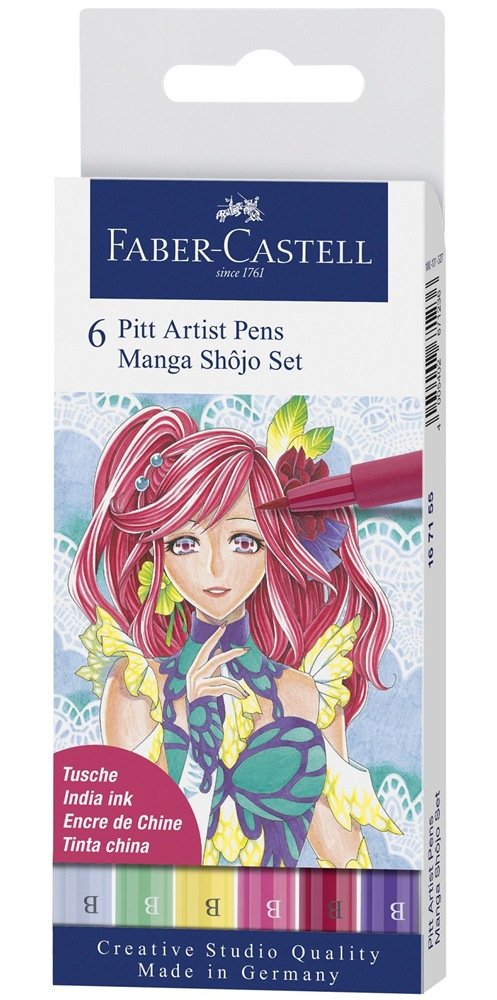 Faber-Camell Tuschem. Pitt Artim Pen Manga Shôjo 6x