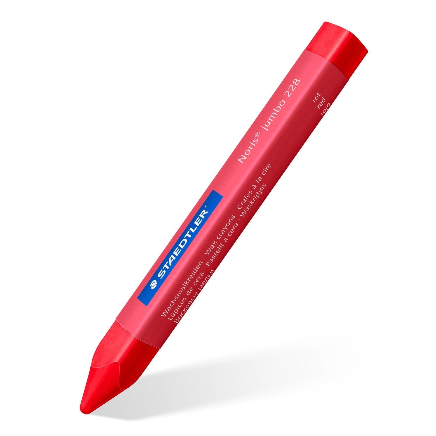 Staedtler 228 14 C12 Ceras Noris Jumbo Extra Gruesas De Diseño Triangular Ergonómico. Estuche Cartón Con 12 Ceras Colores Surtidos