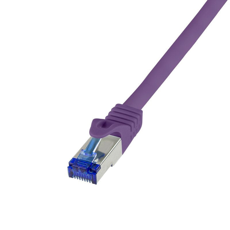 Logilink Cable De Red Ultraflex, Cat.6a, S Ftp, Viol., 0,25 M