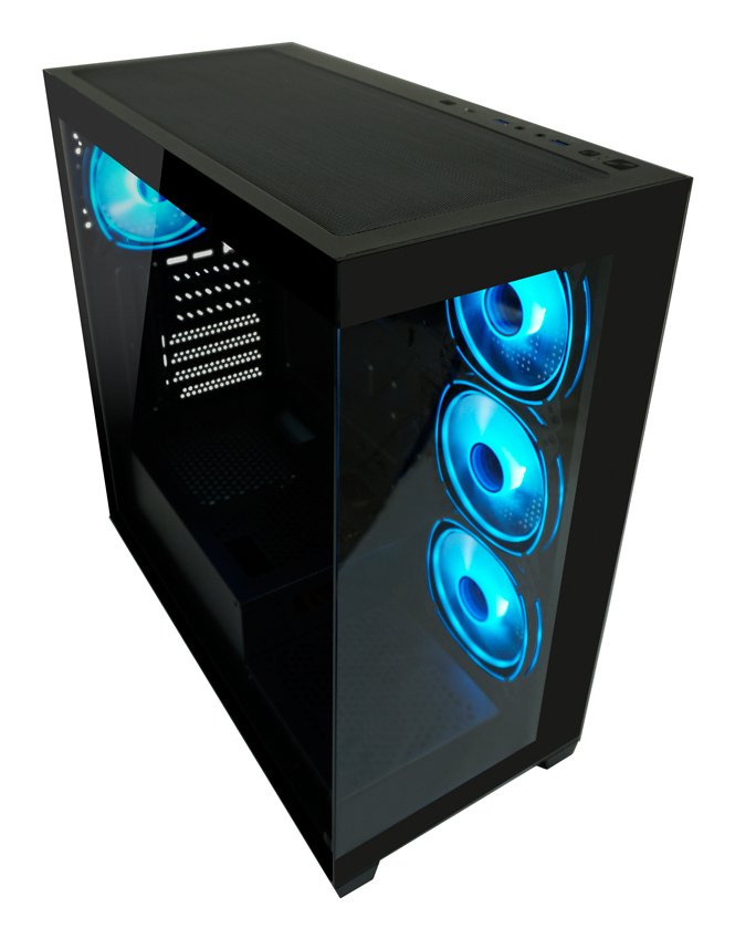 Gehäuse Miditower 715b Negro Usb3.2 Audio O.Netzteil Seamless_x