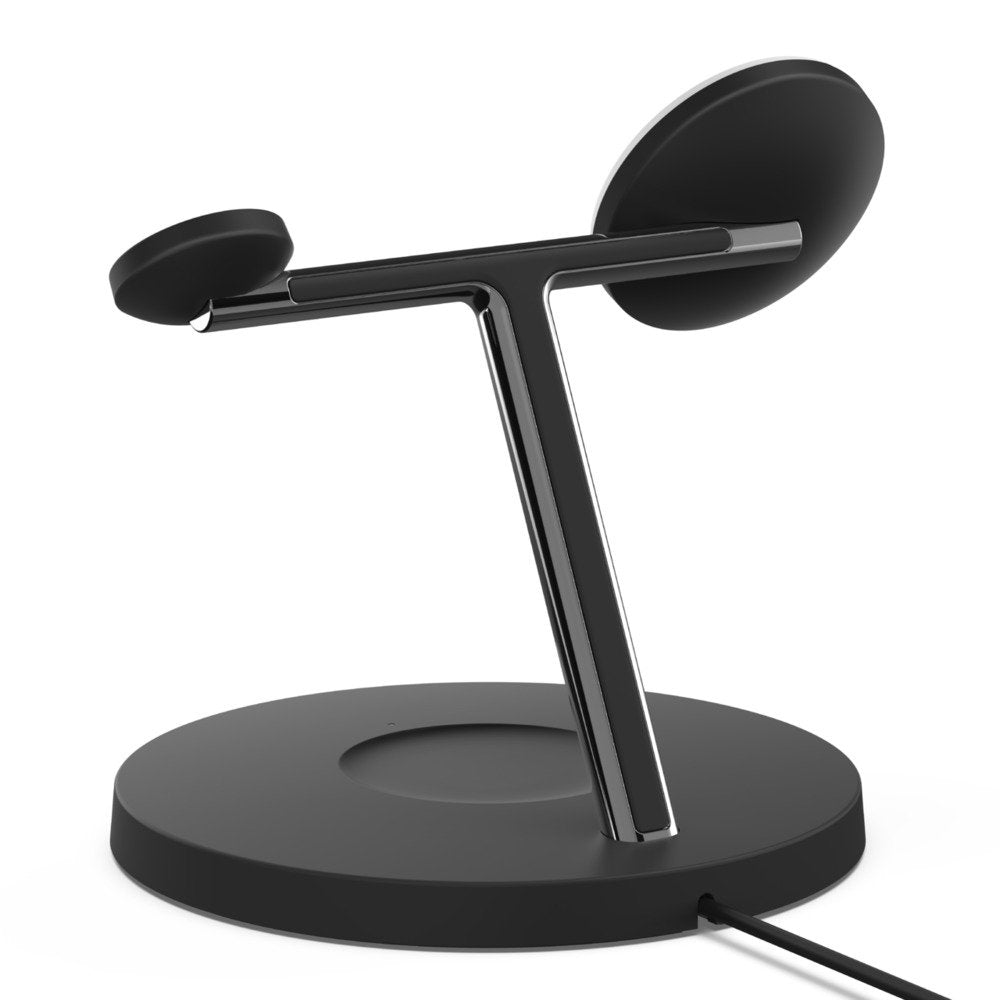 Belkin Boost Charge Pro Base De Carga Inalmbrica Con Magsafe + Adaptador De Corriente Ca 15 Vatios Fast Charge Negro Para Apple Airpods, Airpods Pro, Iphone 12, 13, Watch Series 4, Series 5, Series 6, Series 7