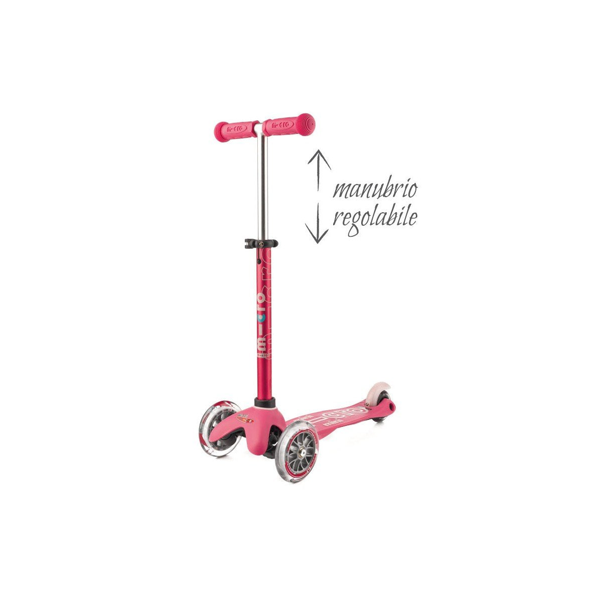 Patinete Infantil Micro De Tres Ruedas Mini Deluxe Rosa