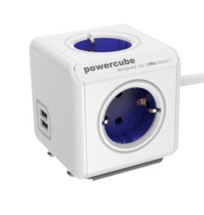 EAN 8718444085591 - Allocacoc 1406BL/DEEUPC base múltiple 1,5 m 4 salidas AC Azul, Blanco imagen 1