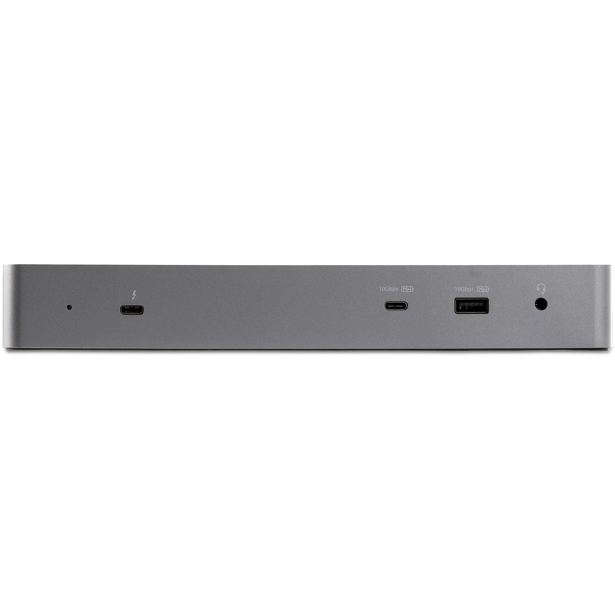 EAN 0065030880992 - StarTech.com TB3CDK2DHUE base para portátil y replicador de puertos Alámbrico Negro, Gris imagen 3