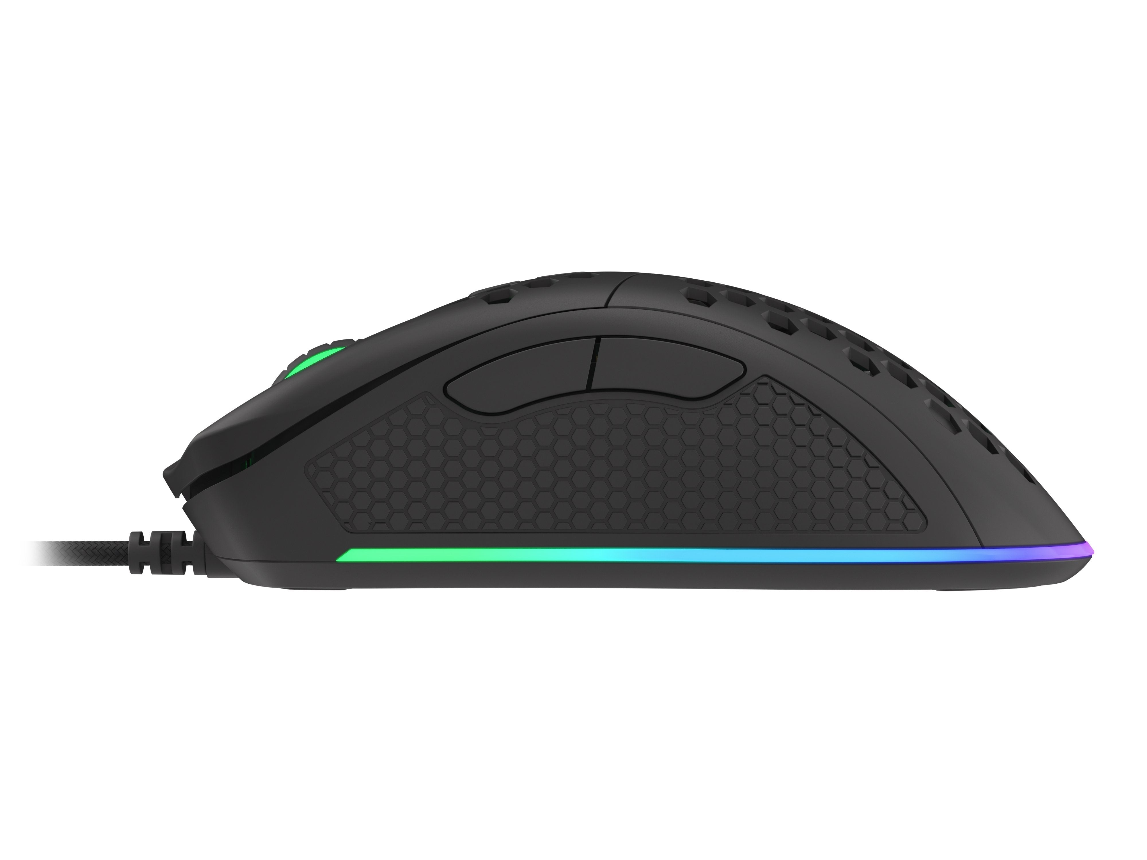 Krypton 555 8000dpi (Paw3333) Ratón Rgb Retroiluminación Negra