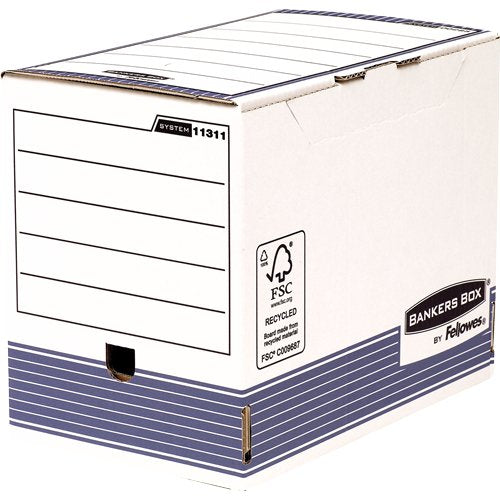 Bankers Box Caja De Archivos Tamaño A4 Fastfold - Montaje Automatico - Certificacion Fsc - Dimensiones Internas