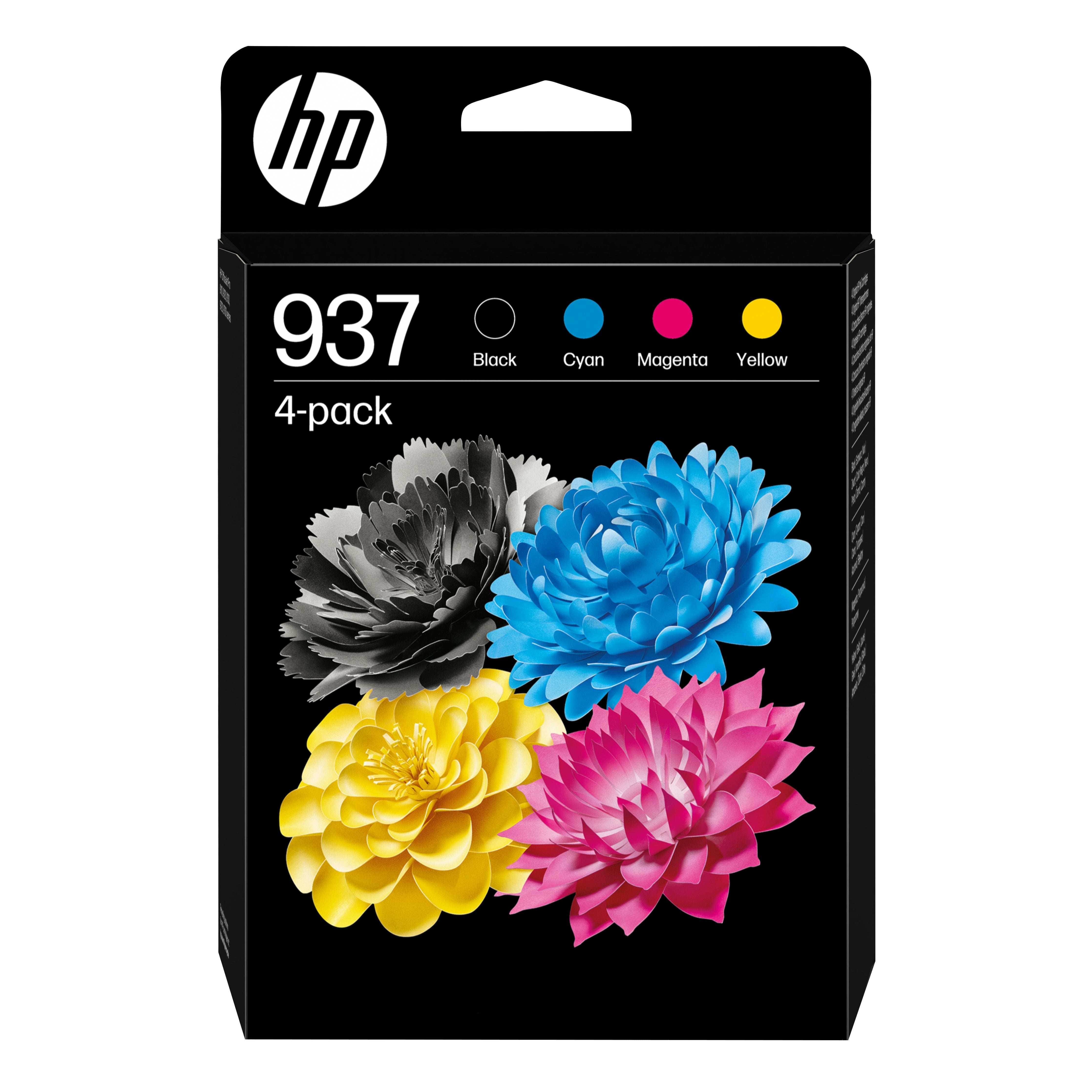 Hp 937 - Pack De 4 - Negro, Cian, Magenta, Amarillo