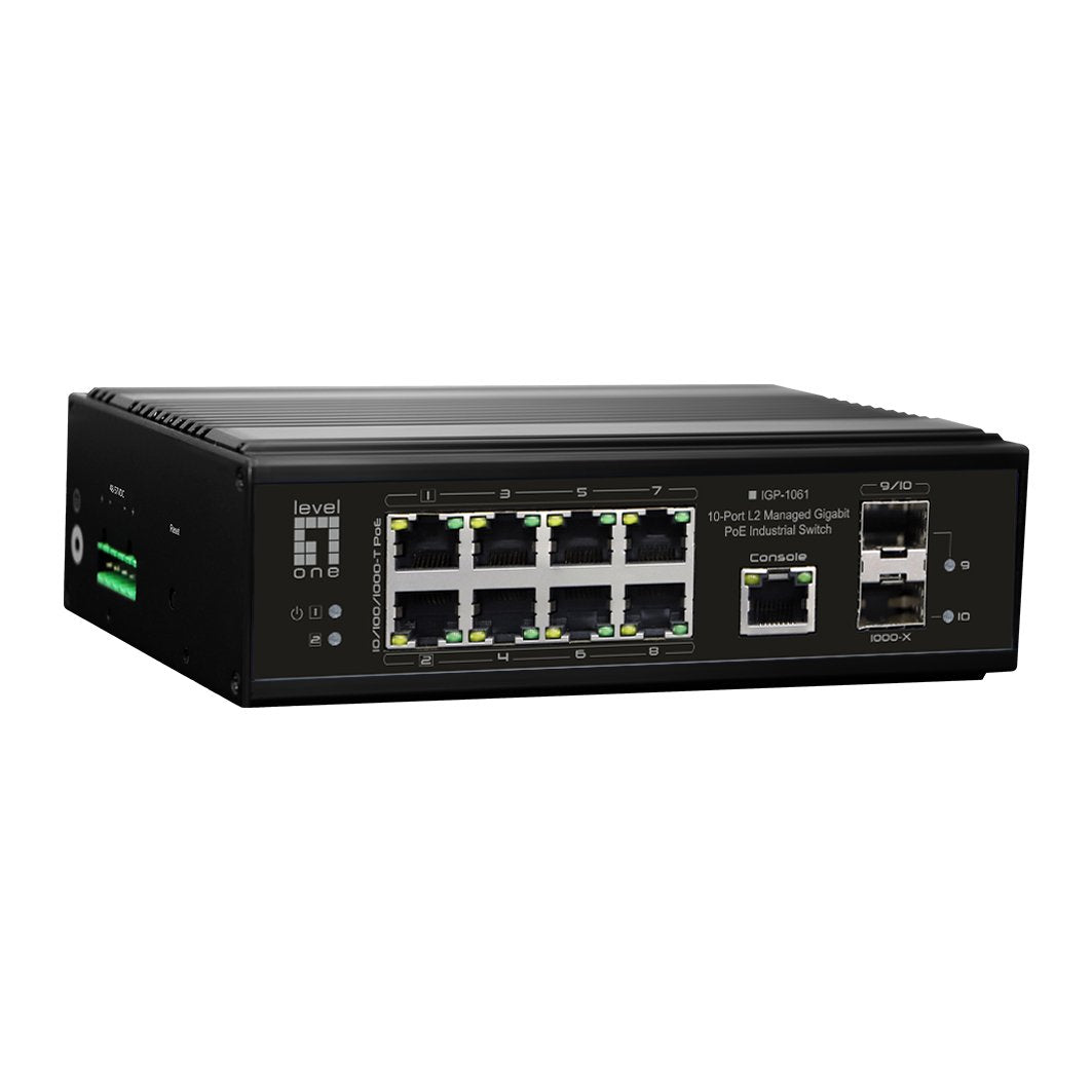 Levelone Igp-1061 Switch Gestionado L2 Gigabit Ethernet (10/100/1000) Energía Sobre Ethernet (Poe) Negro