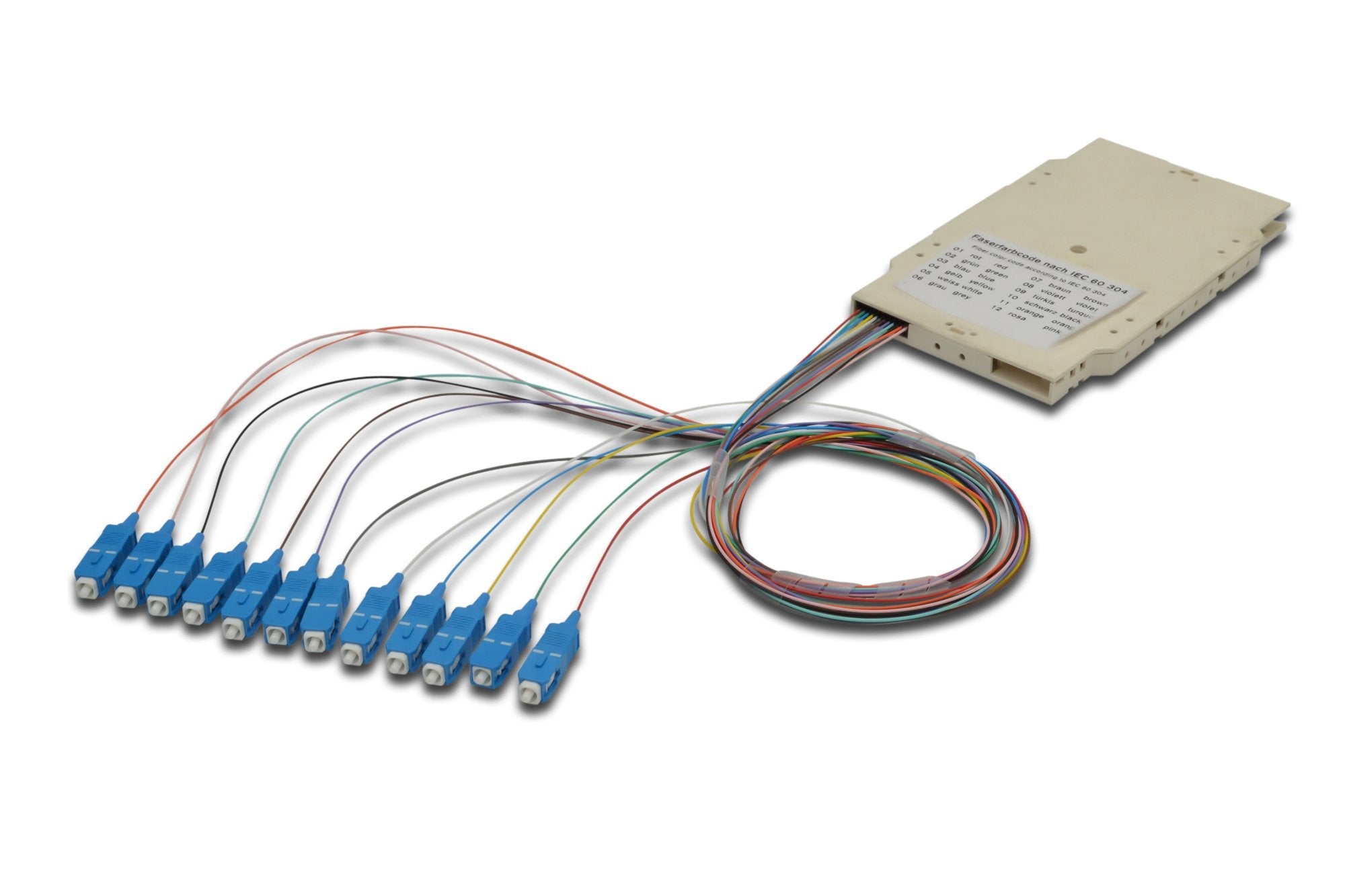 Digitus Caja De Empalme De 12 Fibras; Premontada Sc (Upc); Multimode