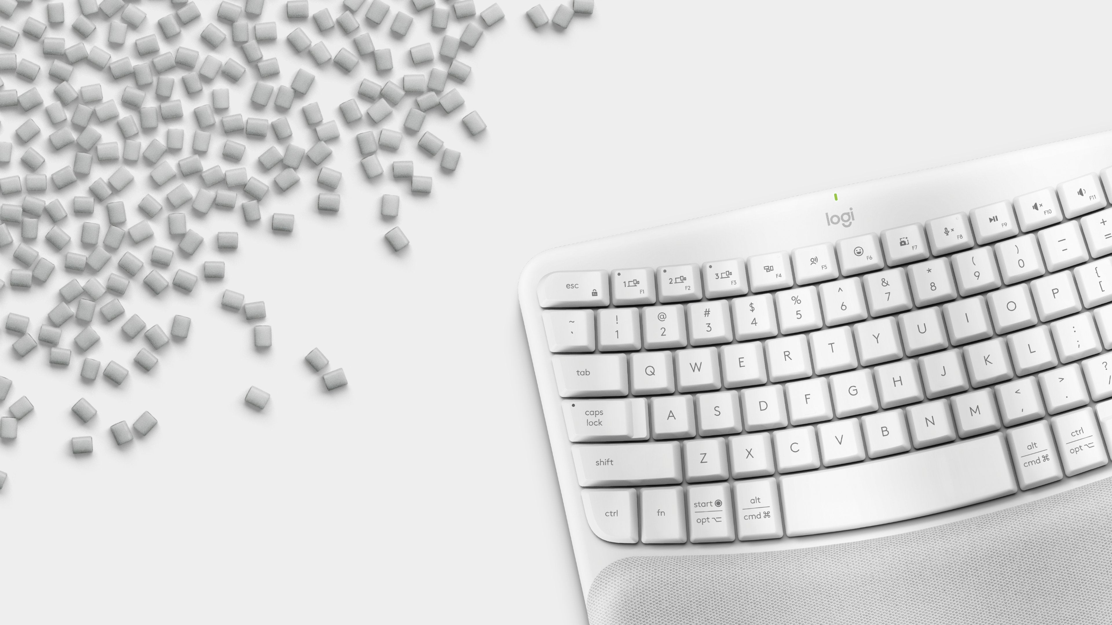 EAN 5099206117297 - Logitech 920-012299 teclado Oficina RF Wireless + Bluetooth QWERTY Nórdico Blanco imagen 4