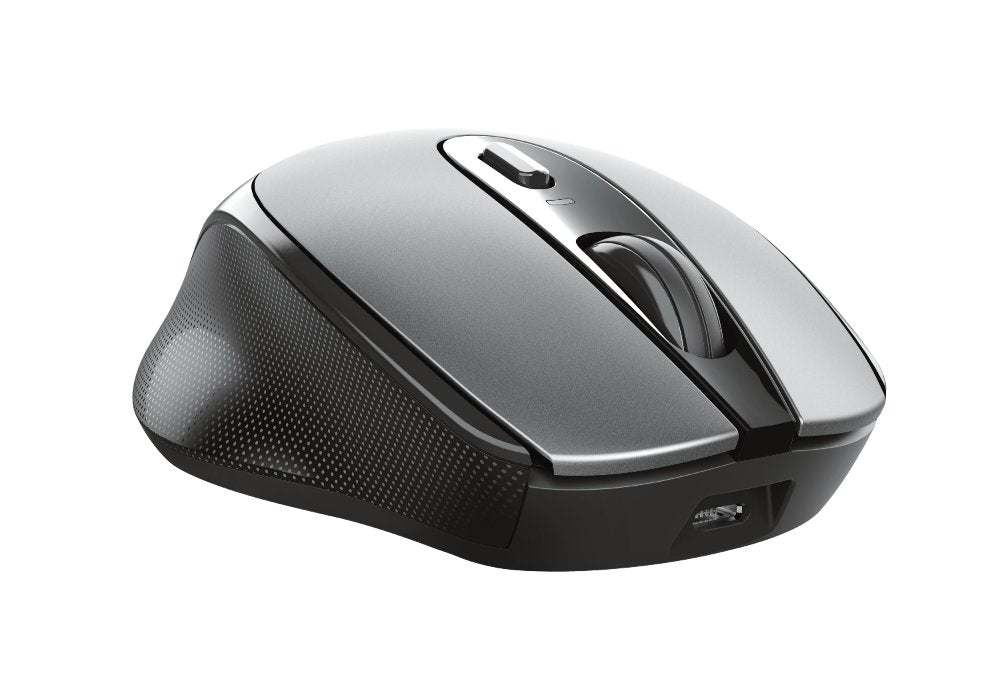 Ratón Inalámbrico Trust Zaya 23809 Black Óptico Rf 2.4ghz 1600dpi Max 4 Botones -Bat.Recargable Puerto Usb Tipo-C
