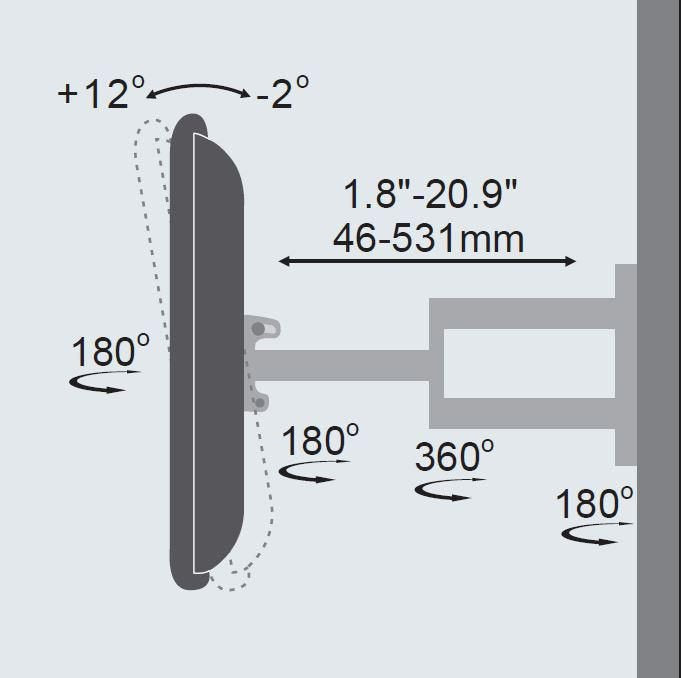 EAN 5711783797913 - Vivolink VLMW2355A soporte para TV 139,7 cm (55") Negro imagen 3