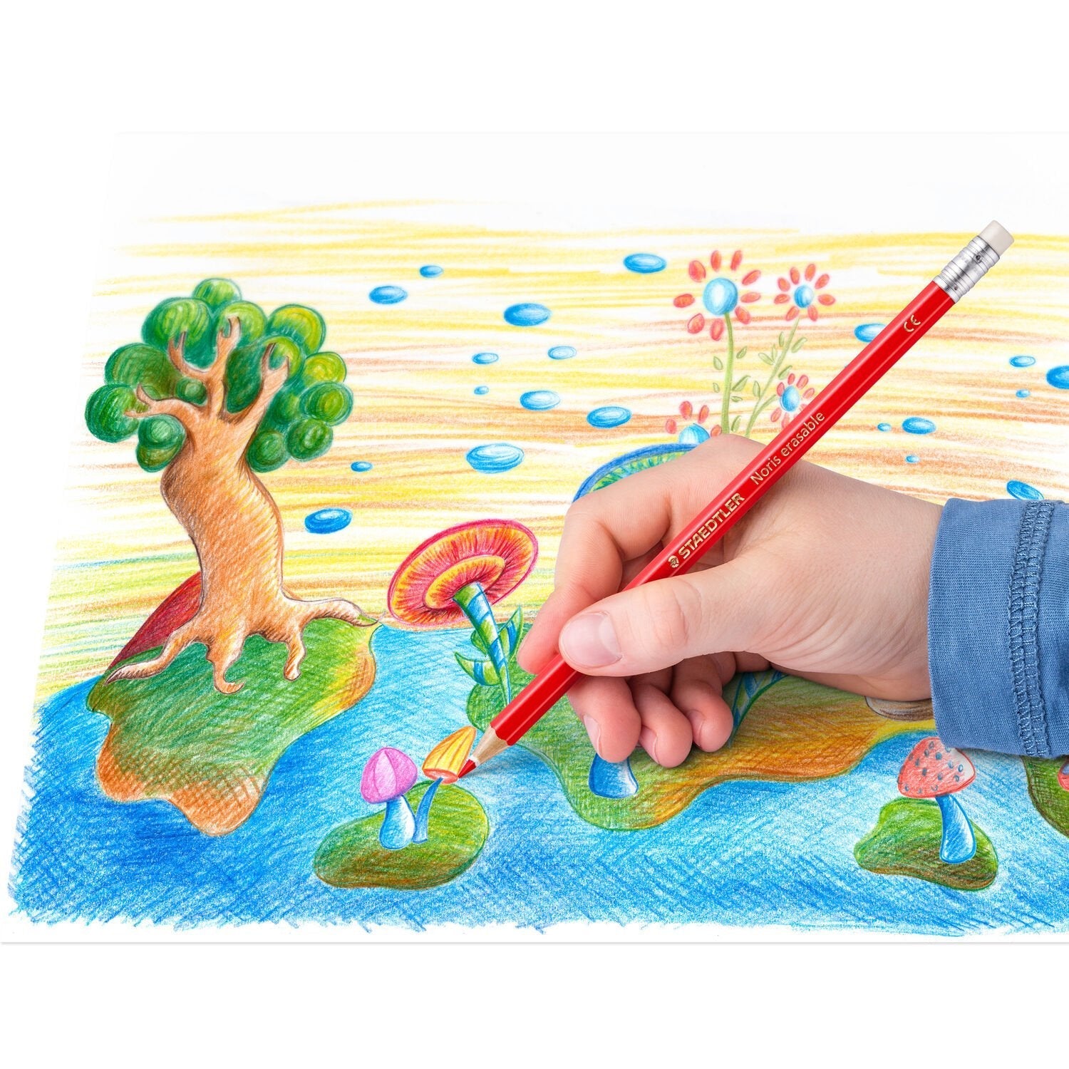 Staedtler Lápices De Colores Noris Borrable Surtidos En Estuche De 12