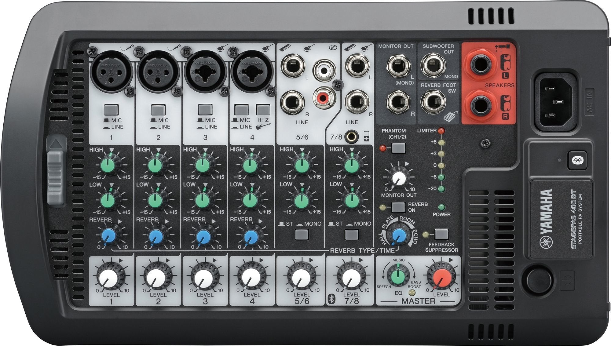 EAN 4957812624589 - Yamaha Stagepas 400BT Sistema de megafonía independiente 400 W Negro imagen 2