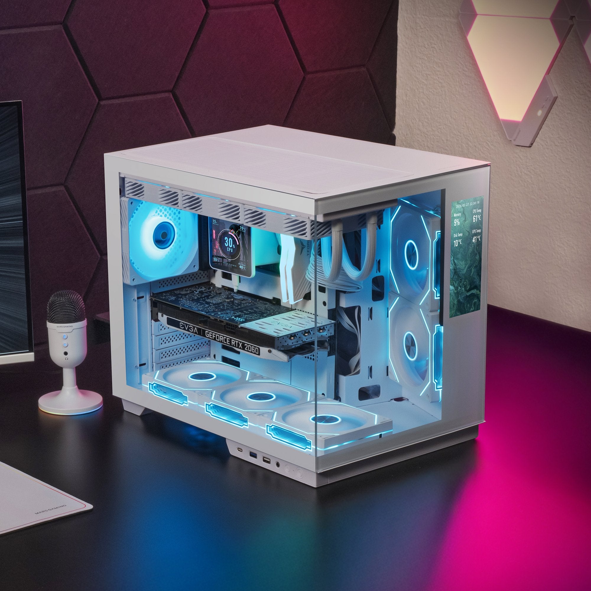 EAN 8435693112587 - Mars Gaming MCMIRAGEW carcasa de ordenador Midi Tower Blanco imagen 12