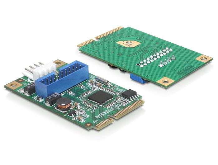 Delock Mini Pcie I O Pcie Full Size 1 X 19 Pin Usb 3.0 Pin Header