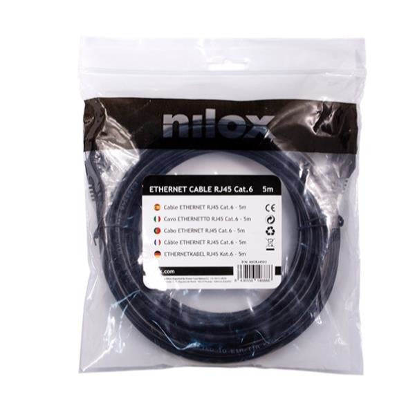EAN 8436556146886 - Nilox NXCRJ4503 cable de red Negro 5 m Cat6 U/UTP (UTP) imagen 6