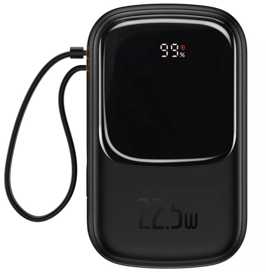 Baseus Power Bank 20000 Mah 22.5w Qpow Pro With Cable Type-C Built-In Black Ppqd060301