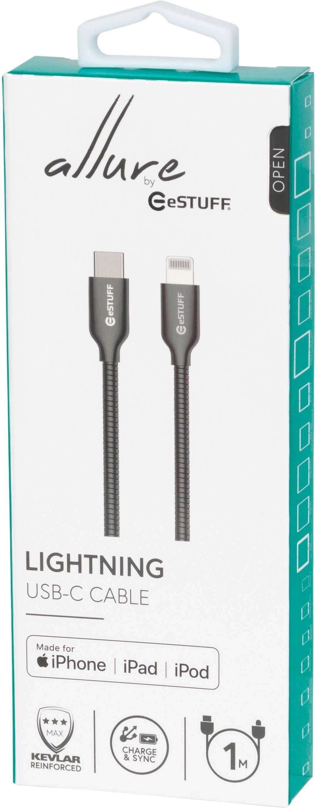 EAN 5706998820495 - eSTUFF ES602160 cable de conector Lightning 1 m Acero inoxidable imagen 4