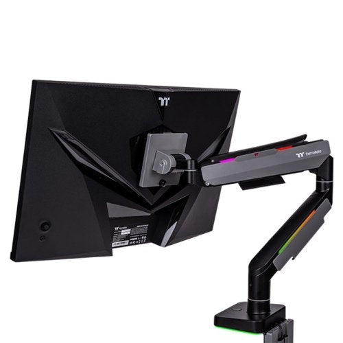 Soporte Para Monitor Thermaltake Single Rgb Gaming Monitor Arm,  Negro, Para Monitores De 17" - 49" Gea-Msr-Smsblk-01