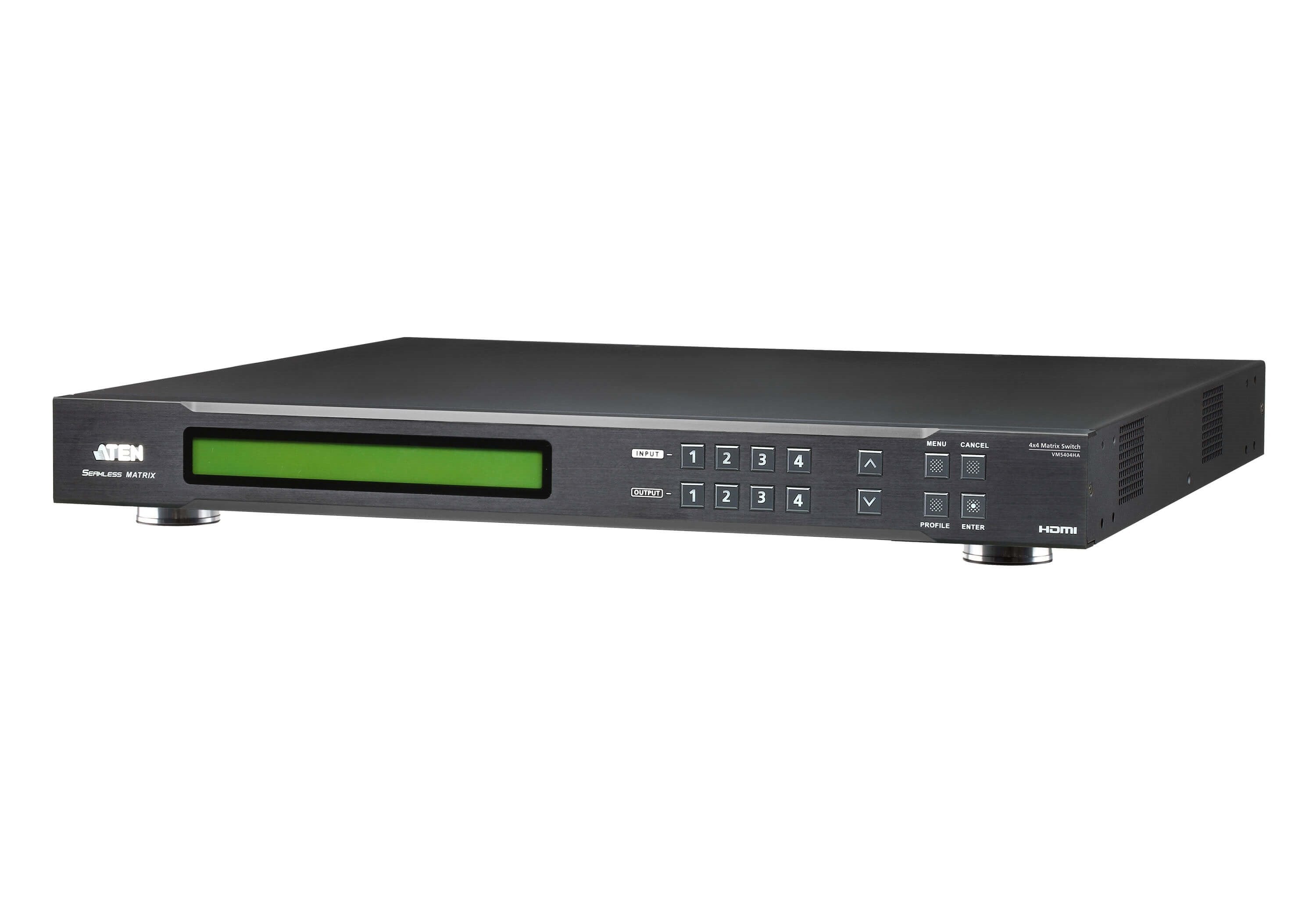 Matrix Switch Hdmi  4x4 Con Escalador, Y Audio Aten Vm5404ha