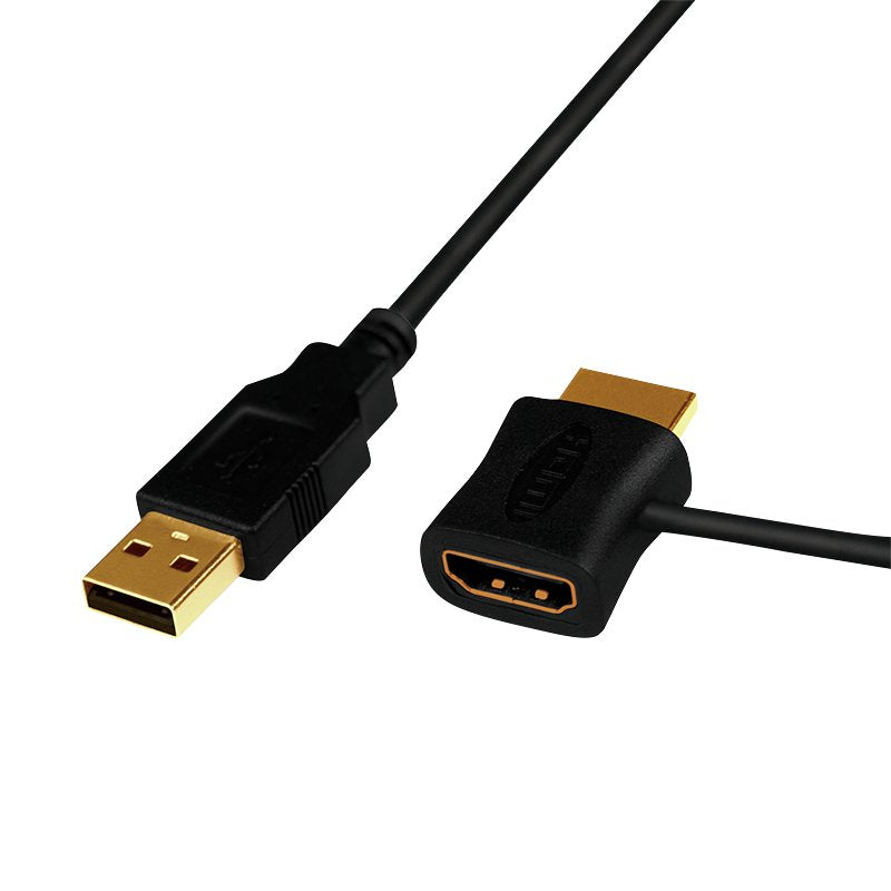 Logilink Ch0081 Adaptador De Cable De Vídeo Hdmi Tipo A (Estándar) Hdmi + Usb Negro