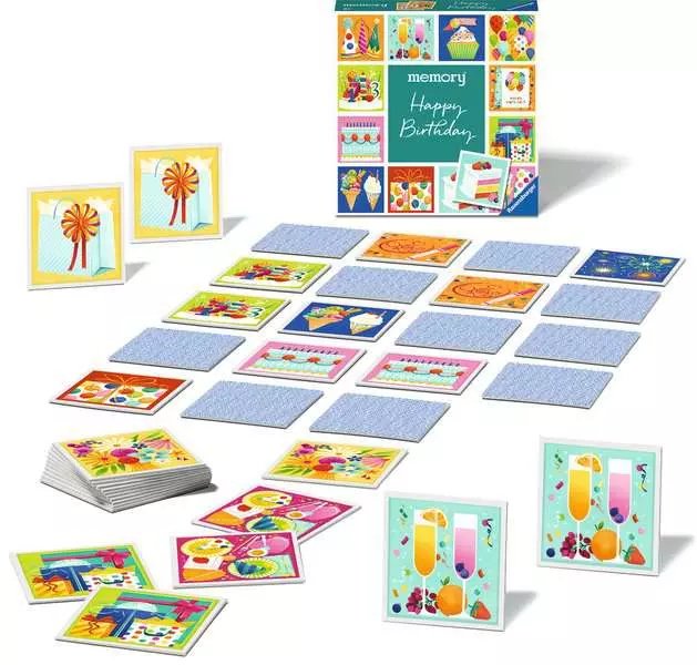 Momentos De Memoria De Ravensburger - Feliz Cumpleaños, Juego De Memoria 22399