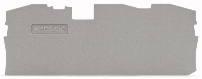 Wago 2016-1391 Abschluss-Und Zwischenplatte,1 Mm Dick,Grau