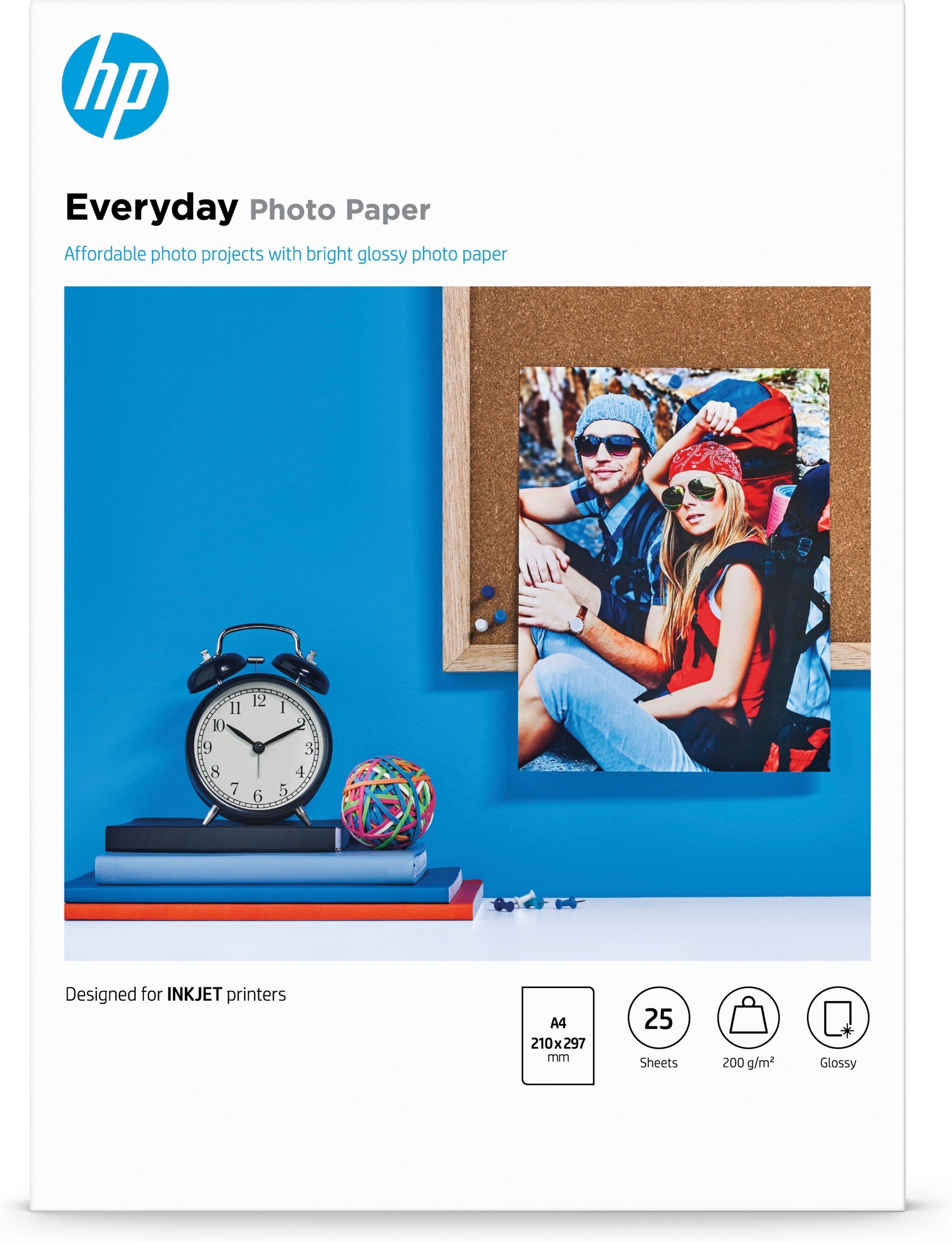 Papel Hp Fotográfico Hp Everyday Din A4 200g 25 Hojas