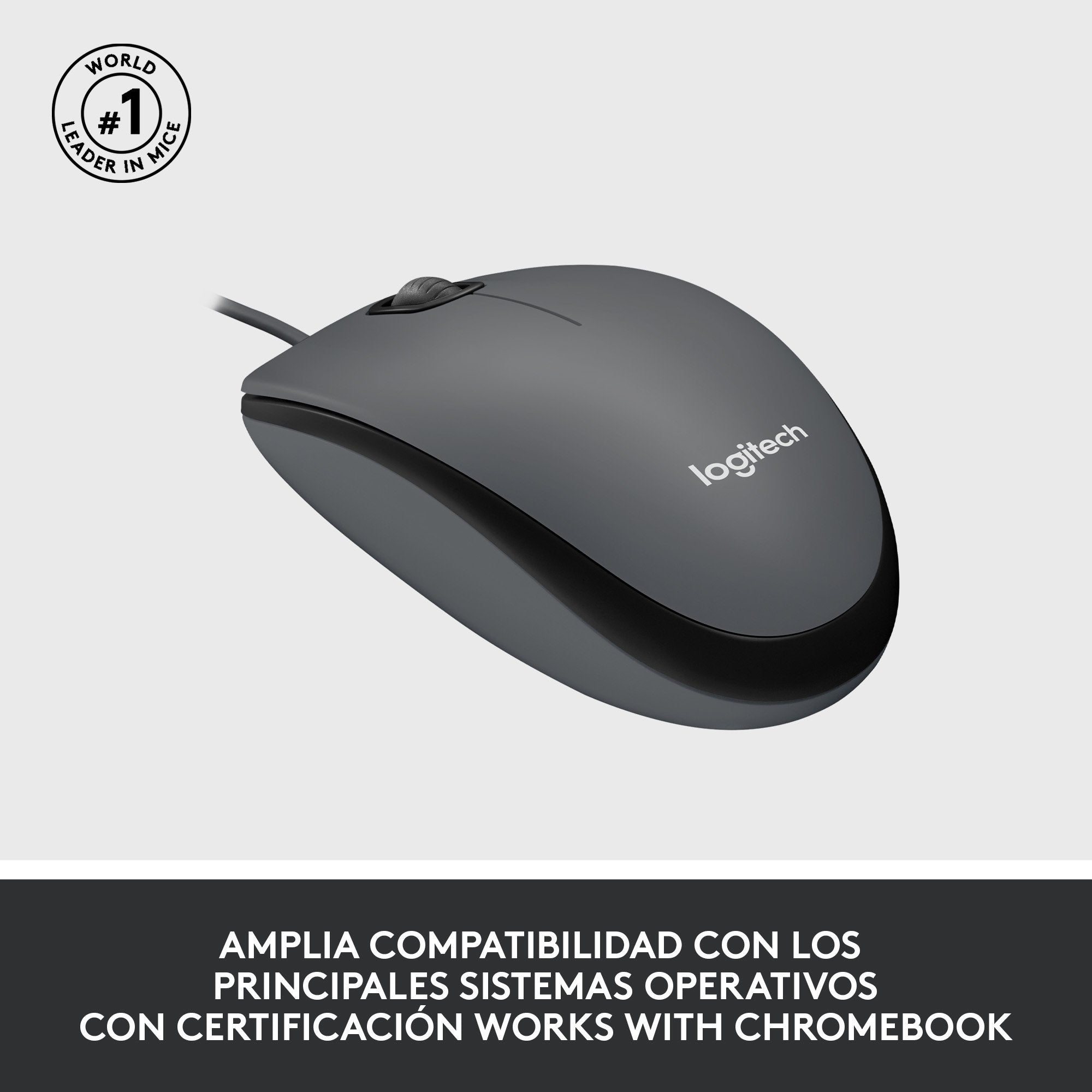 Ratón Con Cable Logitech M100 910-005003 - Usb 2.0 · 1000dpi · Negro