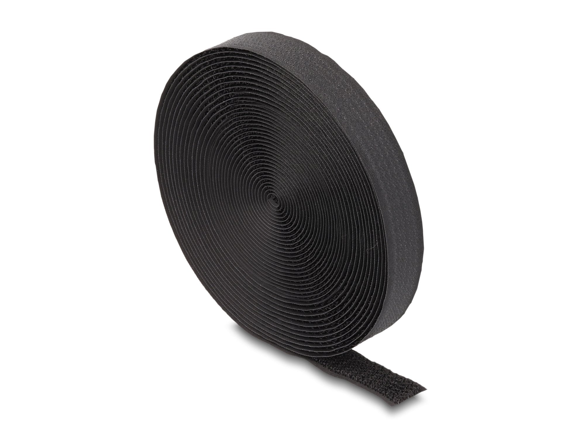 Klettband Auf Rolle Mit Schlaufe L 5 M X B 20 Mm Schwarz