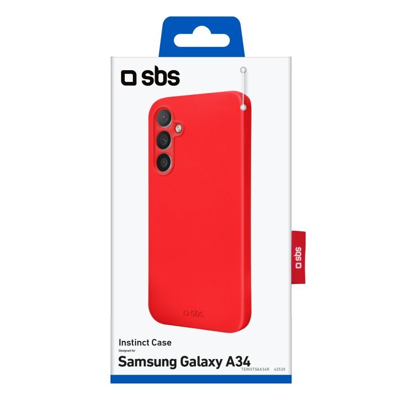 Sbs Teinstsaa34r Funda Para Galaxy A34  (6.6") Rojo